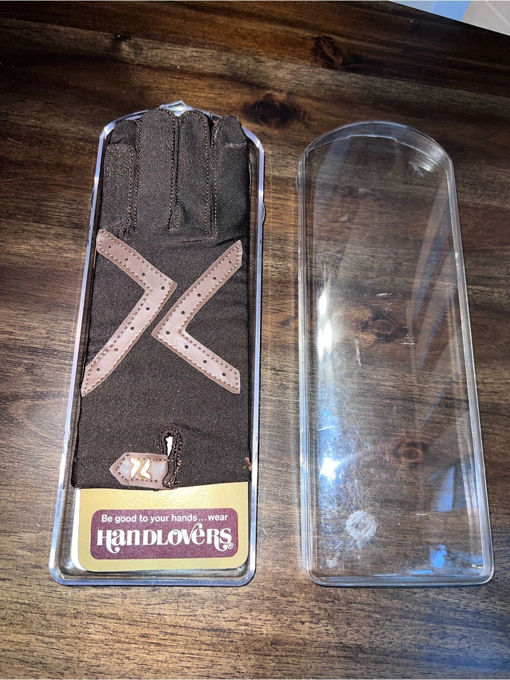 VTG Handlovers by Finale Brown Nylon Spandex Driving Gloves NIB Espresso